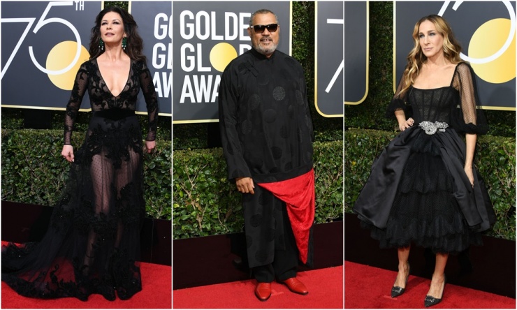 Los peores vestidos de la alfombra roja de los Globos de Oro 2018