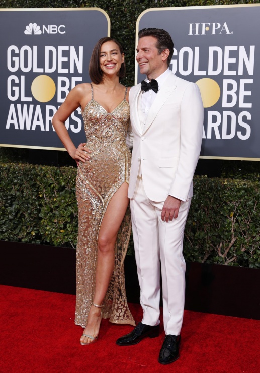 Irina Shayk y Bradley Cooper, en la alfombra roja de los Globos de Oro 2019