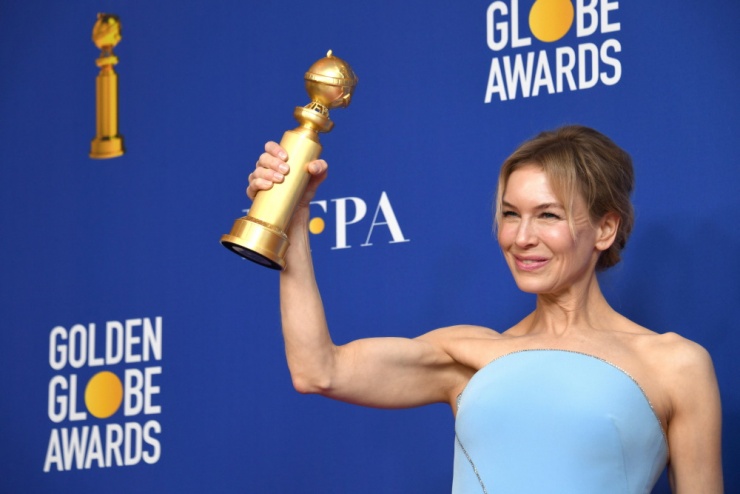 Renée Zellweger, ganadora del premio a mejor actriz dramática en los Globos de Oro 2020