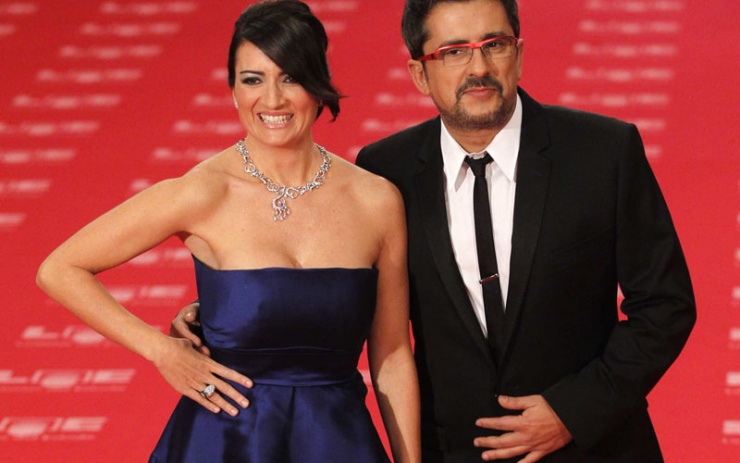 Silvia Abril y Andreu Buenafuente en la alfombra roja de los Goya 2011