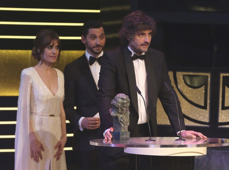 Pepe Domnguez recibe el Goya a la Mejor Direccin Artstica, por 'La isla mnima'