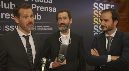 Aitor Arregi, Jon Garaño y Jose Mari Goenaga 