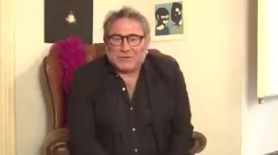 Sergi López en la alfombra roja virtual de los Premios Goya 2021.