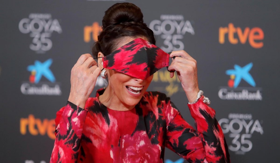 María Barranco en la alfombra roja de los Premios Goya 2021