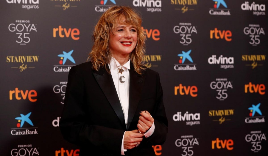 Emma Suárez, en la alfombra roja de los Premios Goya 2021