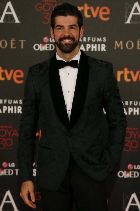 El actor Miguel Ángel Muñoz posa durante el photocall de la ceremonia de los 30 edición de los Premios Goya que entrega la Academia de Cine, hoy en el Hotel Auditorium de Madrid.