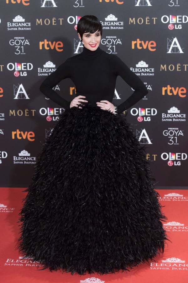 Paz Vega, entre las peores vestidas de los Premios Goya 2017