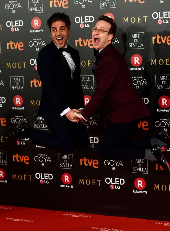 Joaquin Reyes y Ernesto Sevilla, en la alfombra de los Premios Goya 2018