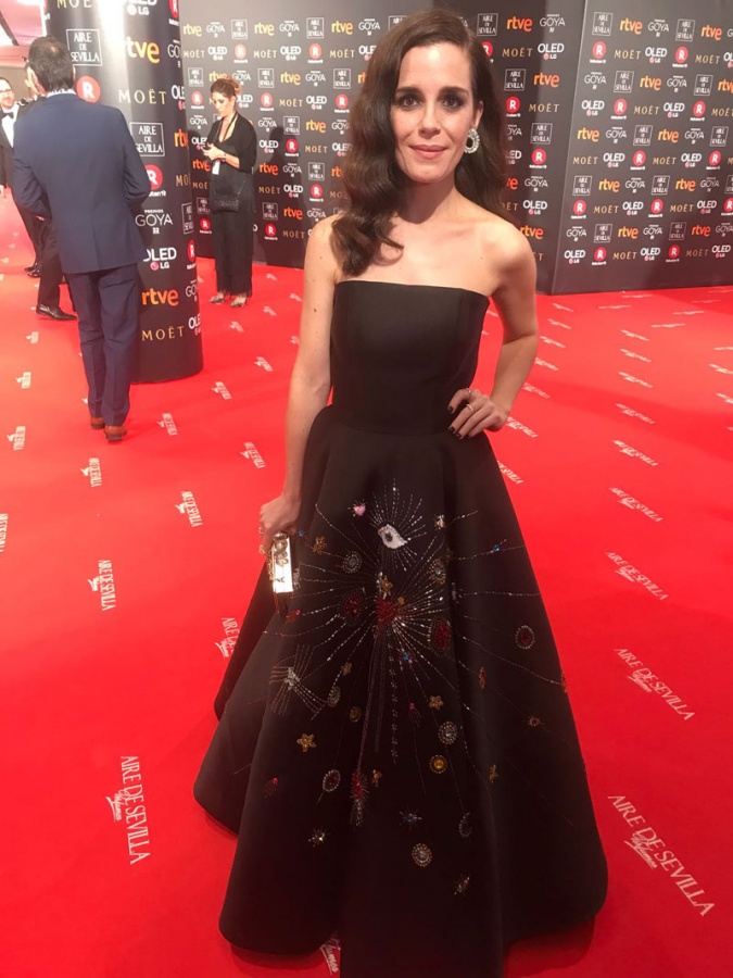 Nuria Gago, en la alfombra roja de los Premios Goya 2018