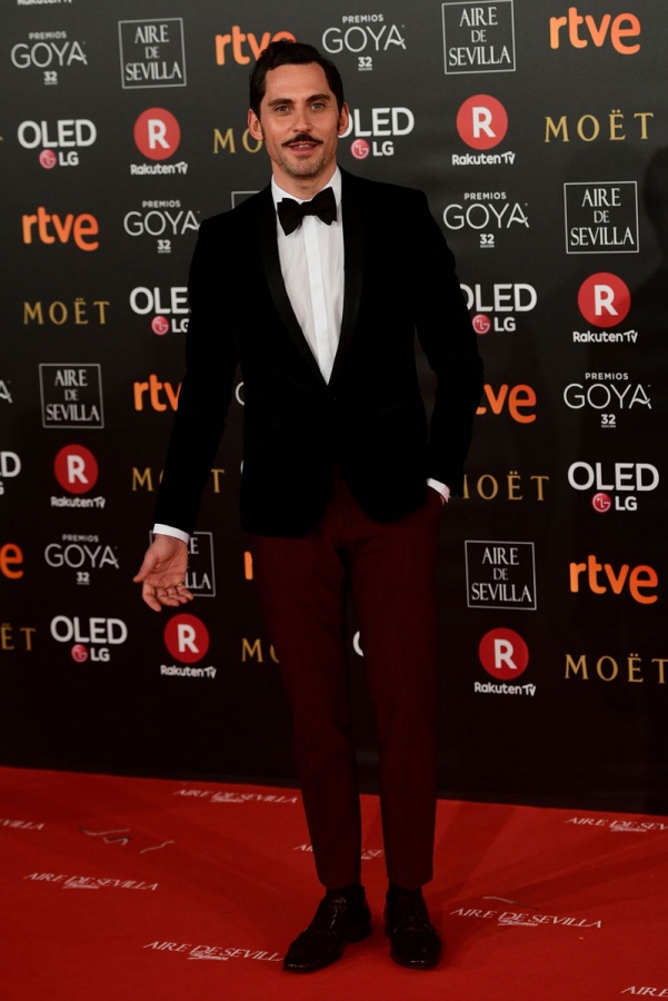 Paco León, en la alfombra roja de los Premios Goya 2018