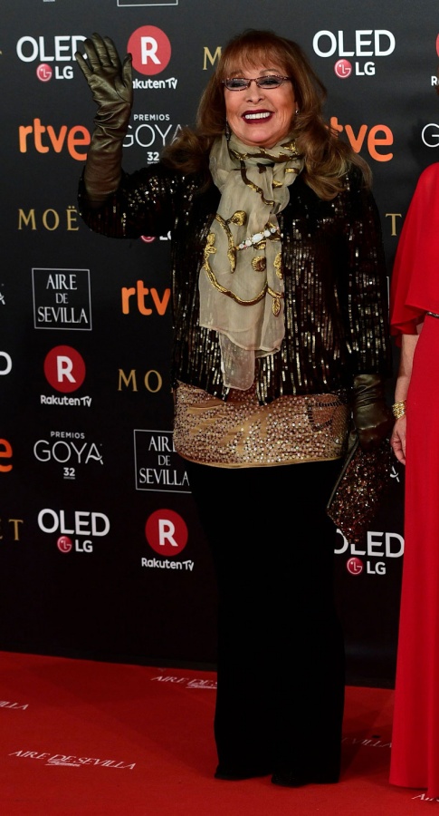 Massiel, en la alfombra roja de los Premios Goya 2018