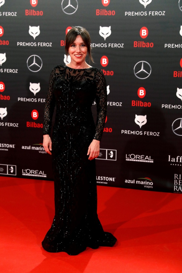 La actriz Lola Dueas, en la alfombra roja de los Premios Feroz 2019