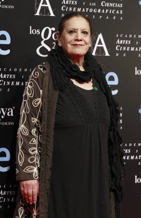 La actriz Terele Pávez a su llegada a la fiesta de los nominados en la XXVIII edición de los Premios Goya.