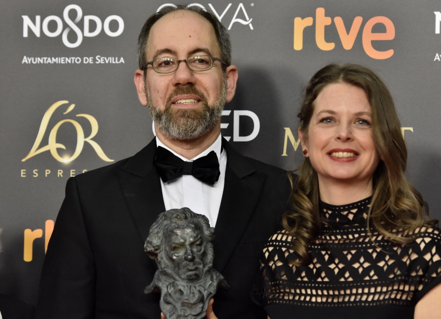 Robert Bahar y Almudena Carracedo reciben el Goya a la Mejor Película Documental, por &quot;El silencio de otros&quot;