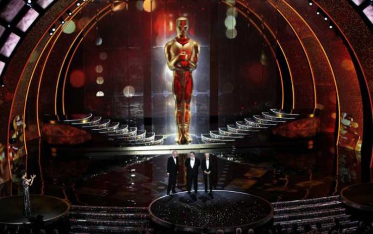 Kevin Brownlow y Eli Wallach recogen el Oscar Honorfico con Francis Ford Coppola