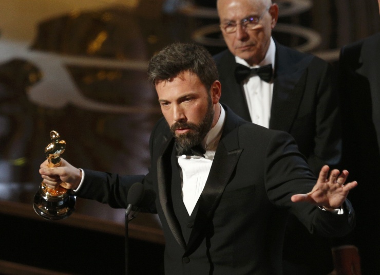 Ben Affleck con el Oscar a la mejor pelcula por Argo