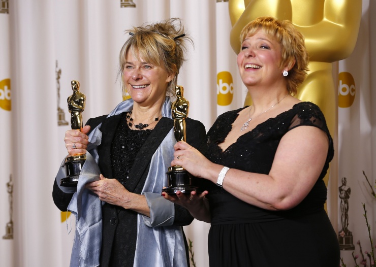 Lisa Westcott y Julie Dartnell, Oscar a la mejor peluquera y maquillaje por 'Los Miserables'.