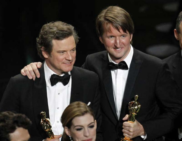 Colin Firth y Tom Hooper, director de "El discurso del rey"