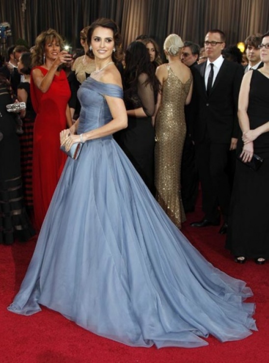 En 2012 deslumbr con este vestido azul.