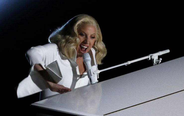 Lady Gaga, durante su actuación.