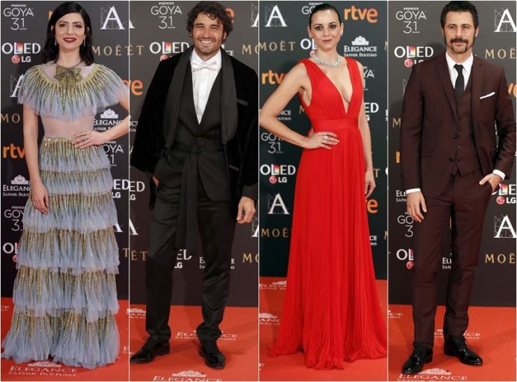 La alfombra roja de los Premios Goya de la anterior edicin
