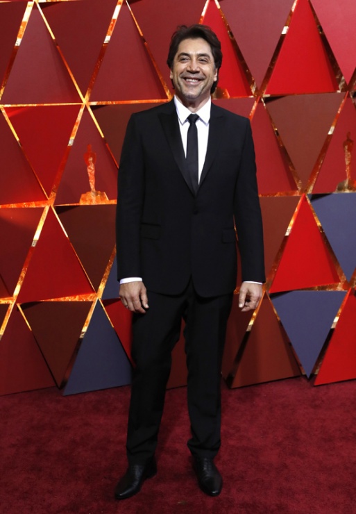 Javier Bardem, muy elegante en la alfombra roja de los Oscars 2017.