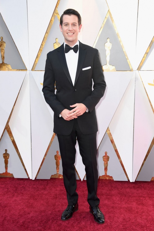 Ben Lyons en la alfombra roja de los Oscars