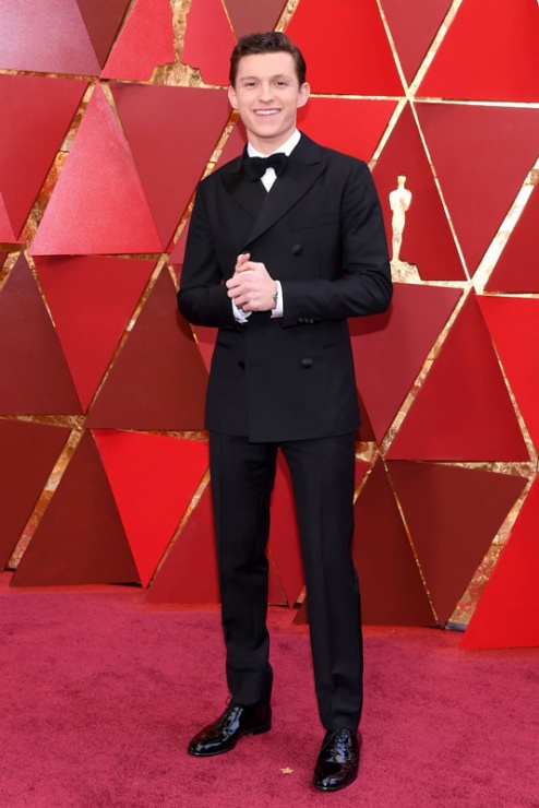 Tom Holland, en la alfombra roja de los Oscars 2018