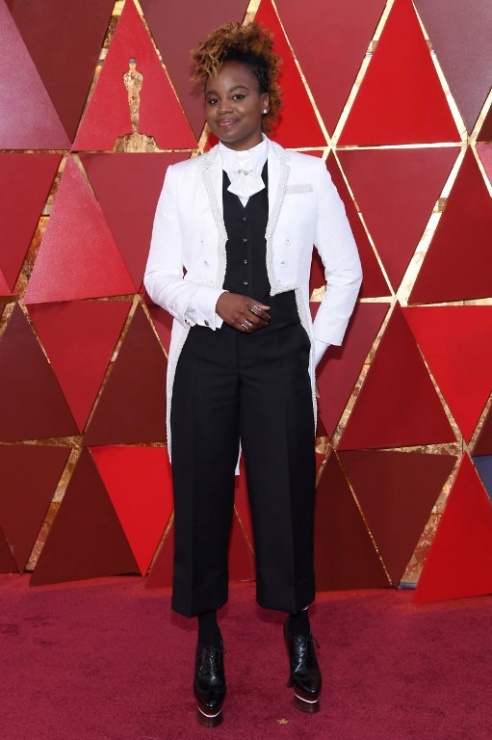 Dee Rees, una de las peores vestidas de la alfombra roja de los Oscars 2018