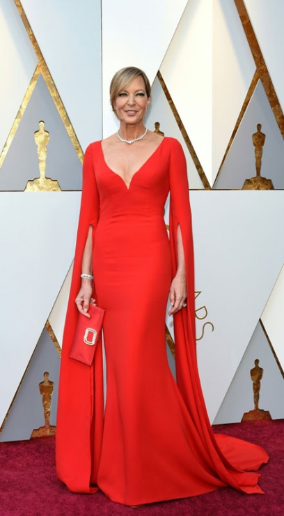 Allison-Janney, una de las  mejores vestidas de la alfombra roja de los Premios Oscars 2018