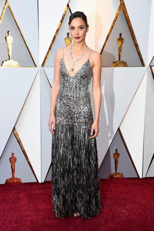 Gal Gadot, una de las mejores vestidas de la alfombra roja de los Oscars 2018