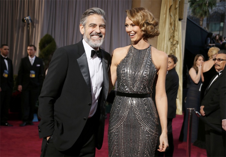 George Clooney y su novia Stacy Kleiber