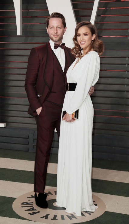 Jessica Alba y su marido.
