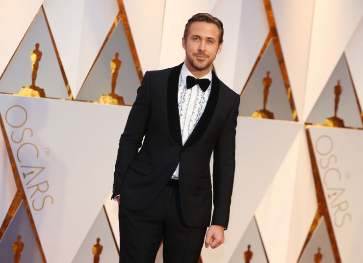 Ryan Gosling en la alfombra roja de los Oscars 2017
