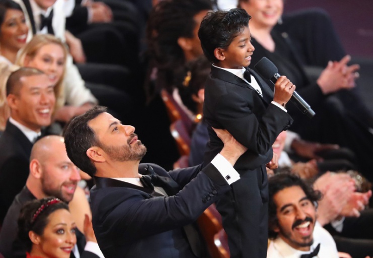 El momento rey león entre Jimmy Kimmel y el niño protagonista de 'Lion'