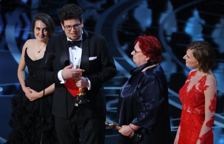 Kristof Deak y Anna Udardy, Oscar al Mejor cortometraje por 'Sing'.