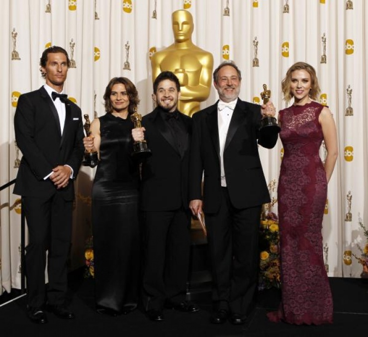 Matthew McConaughey, Lora Hirschberg, Gary A. Rizzo, Ed Novick y Scarlett Johansson