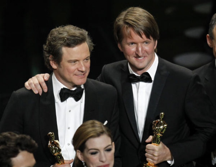 Colin Firth y Tom Hooper, director de &quot;El discurso del rey&quot;