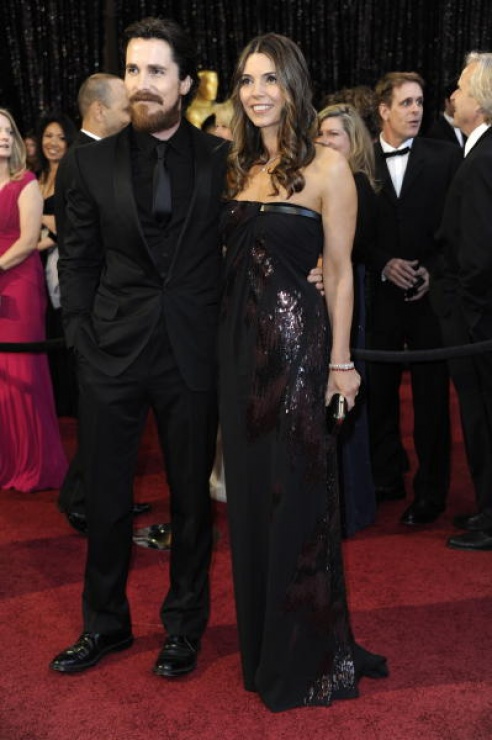 Christian Bale y su mujer Sibi Blazic.