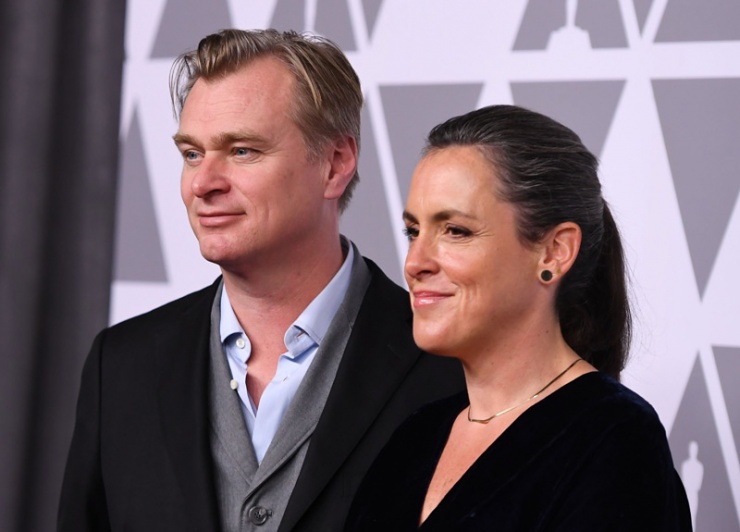 Christopher Nolan y la productora Emma Thomas