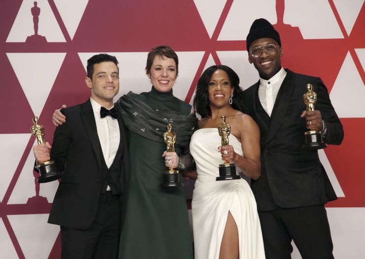 Actores ganadores de los Oscars 2019.